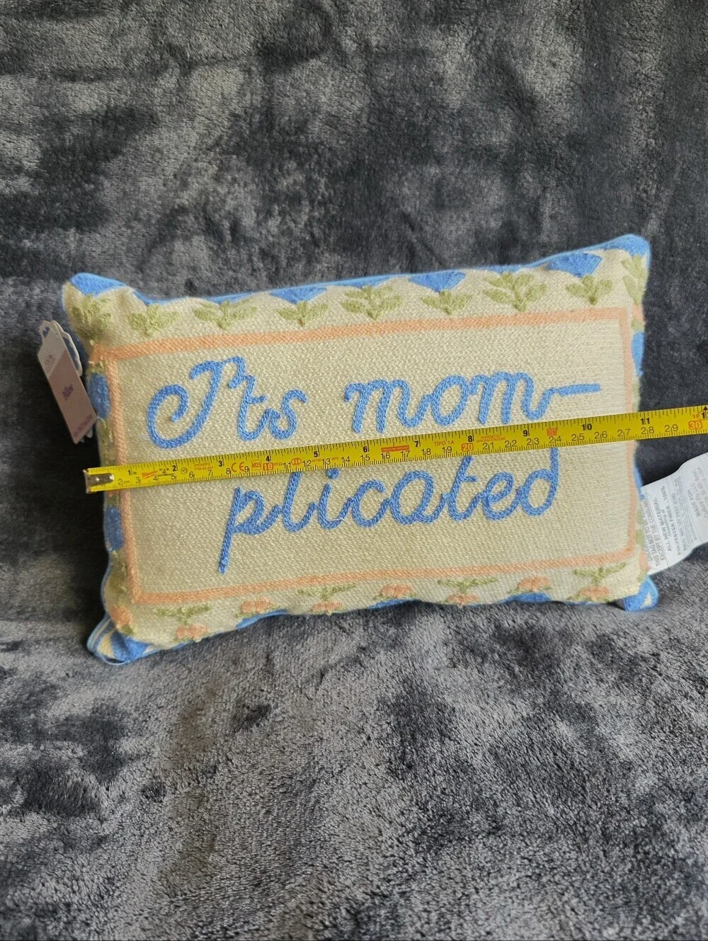 New It's Mom Plicated Decorative Lumbar Pillow bundle, 14